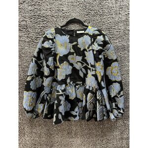 Stone Goya Jenny Puff Sleeve‎ Blouse in Floral Size XS